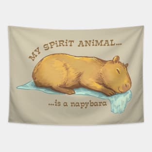 My Spirit Animal is a Napybara Tapestry