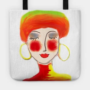 Beautiful girl African Tote