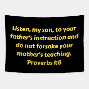 Bible Verse Proverbs 1:8 Tapestry