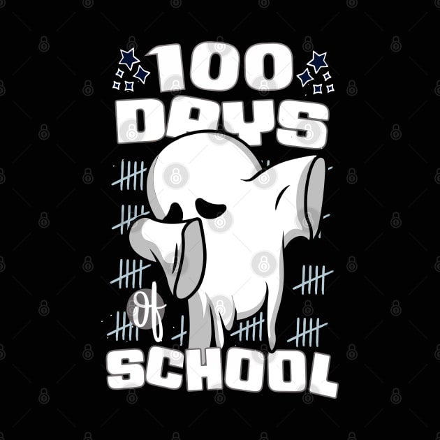 100 days of school featuring a Cute dabbing ghost #4 by XYDstore