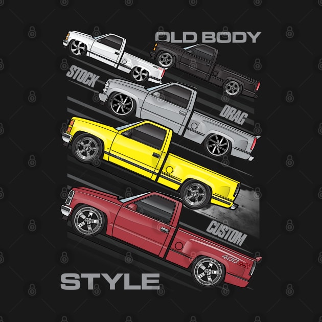 Old Body Style OBS trucks by JRCustoms44