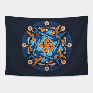 Shark Bites Tapestry