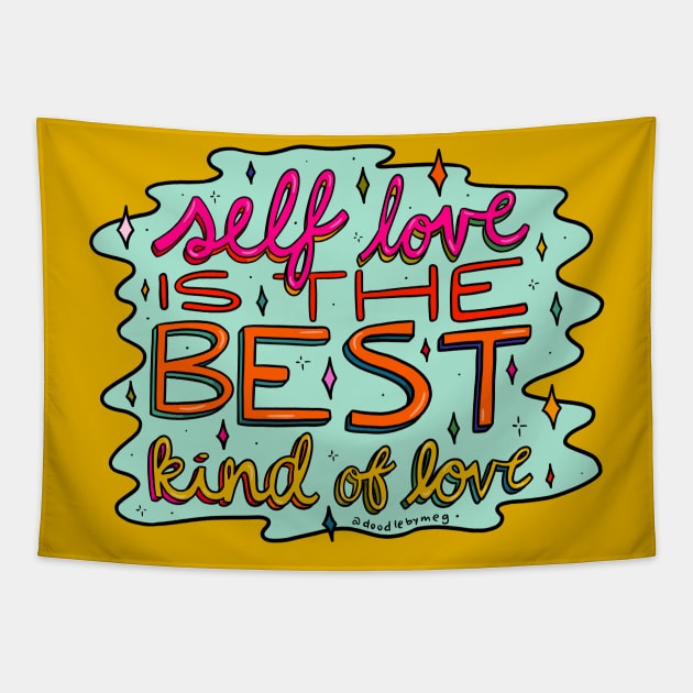 Self Love Tapestry by Doodle by Meg