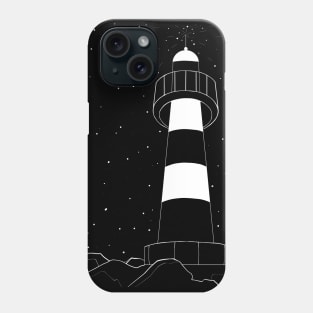 Lighthouse and the stars. Phone Case