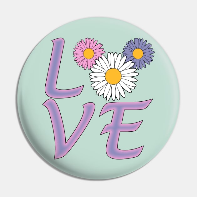 Daisy Love Pin by MPopsMSocks