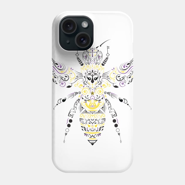 ornate honey bee Phone Case by somatosis