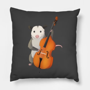 Possum playing the bass Pillow