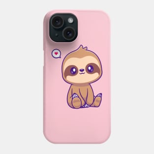 Cute Slot Sitting Cartoon Phone Case