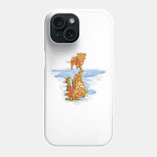 Cat Reflect Tiger P R t shirt Phone Case