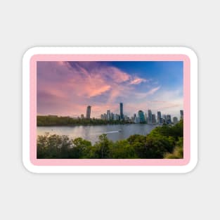 Brisbane cityscape Magnet