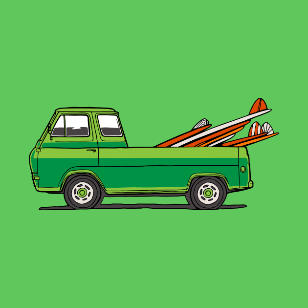 GREEN SURF TRUCK by OldSkoolDesign