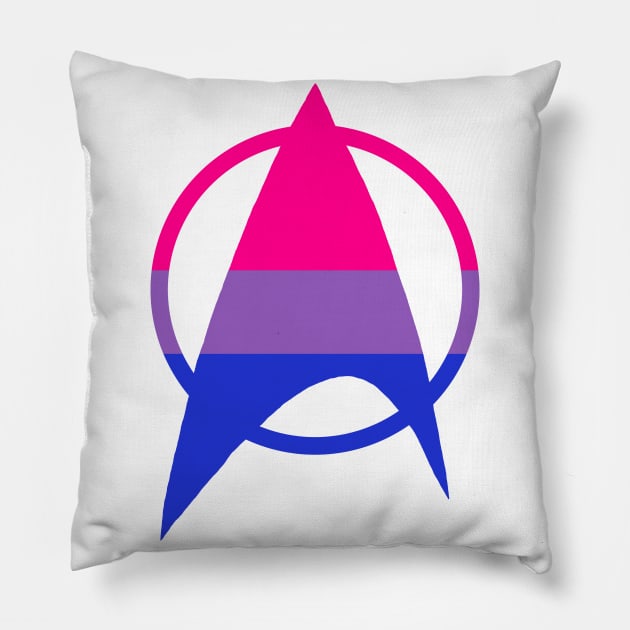 Bisexual Starfleet Pride Pillow by EmceeFrodis