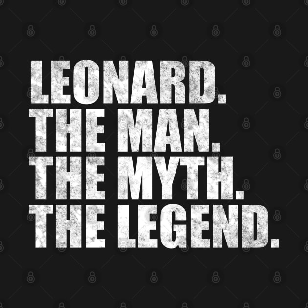 Leonard Legend Leonard Name Leonard given name by TeeLogic