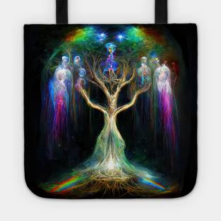 The Iridescent Tree of Life Tote