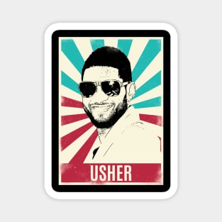 Vintage Retro Usher Magnet