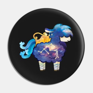 Aquarius Alpaca Pin