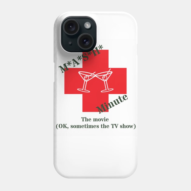 Mash Minute The Movie (White Background) Phone Case by mashminute