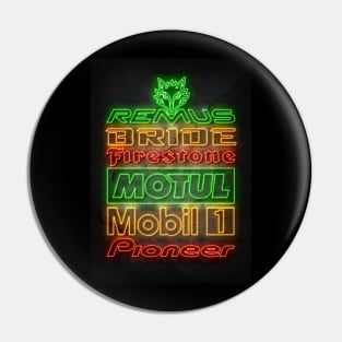 Neon Car Sponsors Pin