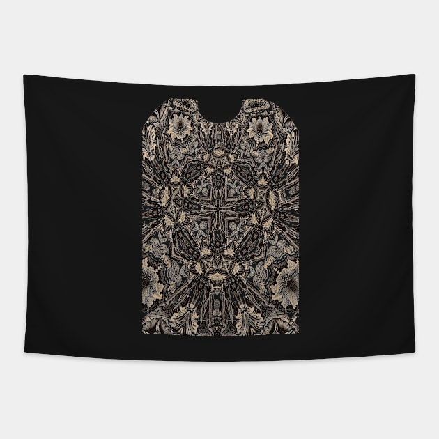 retro kaleidoscope mandala Tapestry by Hujer