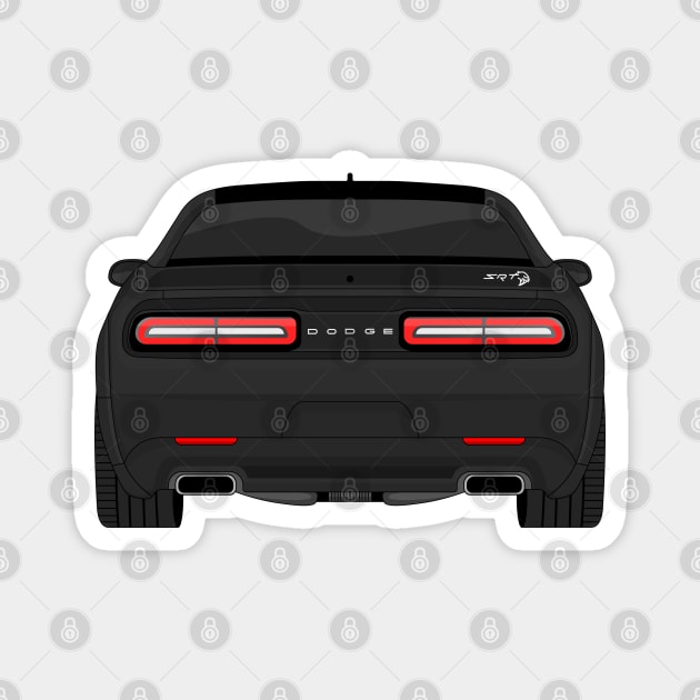 HELLCAT REAR BLACK Magnet by VENZ0LIC