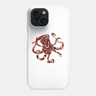 Orange Octopus Phone Case