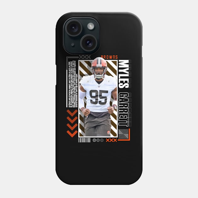 Myles Garrett Paper Poster Version 10 Phone Case by art.Hamdan