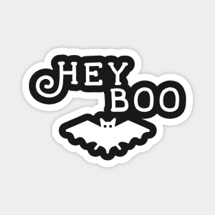 Hey Boo White Bat Magnet