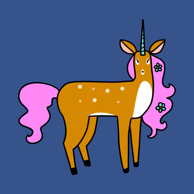 Disover Unicorn Deer - Deer - T-Shirt