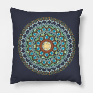 Elephant yoga Medallion Pillow