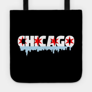 Chicago Flag Skyline Tote