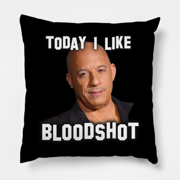 Vin Diesel | Star of blockbuster action movies | Today i like bloodshot | Digital art #13 Pillow by Semenov