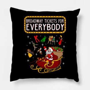 Broadway Ugly Christmas Sweater Pillow