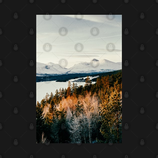 Majestic Peaks of Rondane National Park in Warm Winter Light Shot on Film by visualspectrum