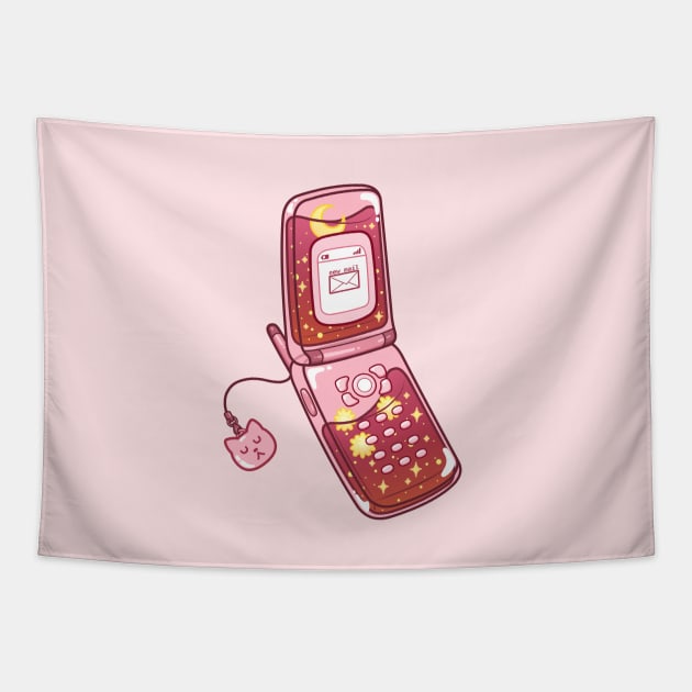 Y2K Phone Tapestry by Avery Ota
