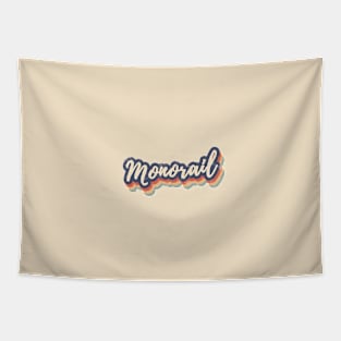 Monorail Retro Vintage Tapestry