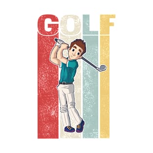 Golfer Golf Retro Golfing Golf Course T-Shirt