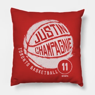 Justin Champagnie Toronto Basketball Pillow