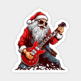 Guitar Santa Magnet