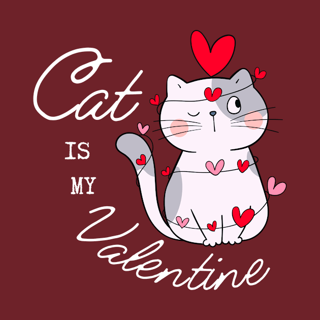 Cat is my Valentine by Gryaunth