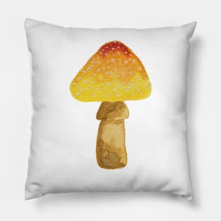 Yellow mushroom Pillow