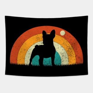 French Bulldog Lover Retro Vintage French Bulldog Silhouette Tapestry