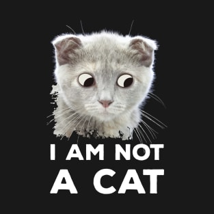 I Am Not a Cat Funny Online Meeting T-Shirt