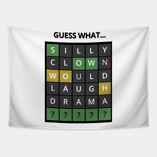 Guess The Word - Wordle Tapestry by tatzkirosales-shirt-store