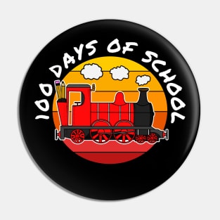 100 Days Of School Train Kindergarten Teacher 2023 Pin