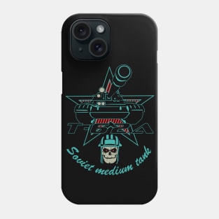 Soviet medium tank T-62A Phone Case