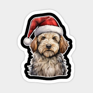 Labradoodle Christmas Magnet