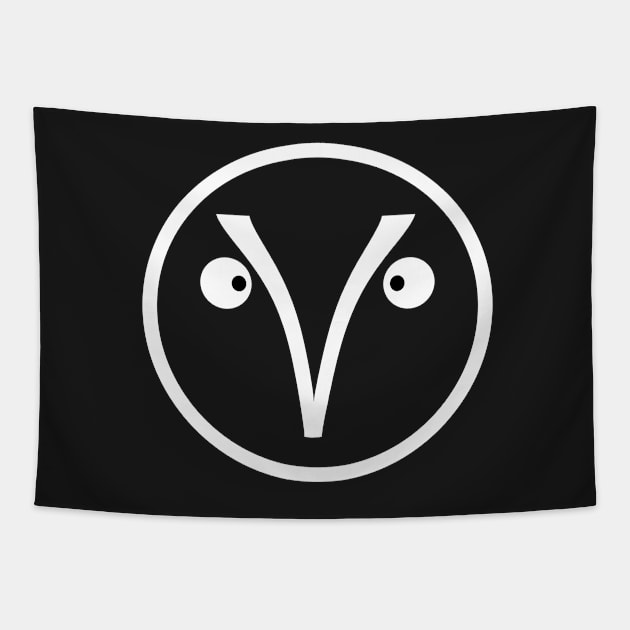 Evil Smiley Tapestry by oberkorngraphic