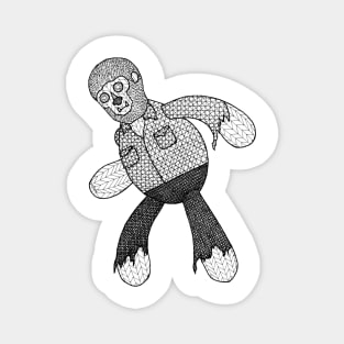 Sock monster wolfman Magnet