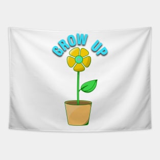 grow up icon flower Tapestry