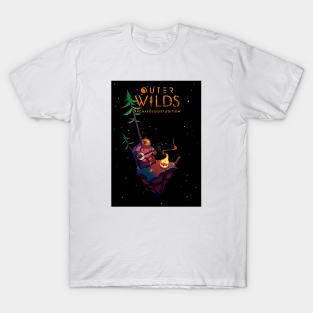 Outer Wilds Hearthian System Map T Shirt 100% Pure Cotton Space